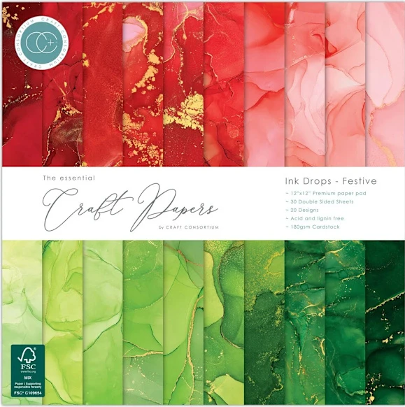 Paper Pad 12x12 - Craft Consortium - Festive