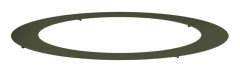 vidaXL lämplig för Flat trädring Olivgrön Ø90/120 cm Stål
