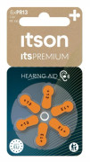 det på sitt PREMIUM hörapparatbatteri PR13IT/6RM