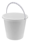 Hink med handtag 12L vit