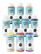 Akrylfärg - Pearl Metallic - 10 st x 120 ml