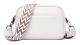 Crossbody-väska Axelremsväska PU-läder White