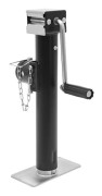 Bil domkraft - Mekanisk handvevad - Max lyft 453 kg, Lyfthöjd 26 cm, Q235B-stål, Bas 19×9,5 cm, Väggtjocklek 2,5 mm - Svart