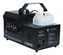 Snömaskin - Sceneffekt - 1500 W - LED 3-segment - Manuell/Fjärrkontroll/DMX - AC 220 V - EU-kontakt - Svart