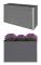 vidaXL Odlingslåda upphöjd WPC 150x50x91 cm grå