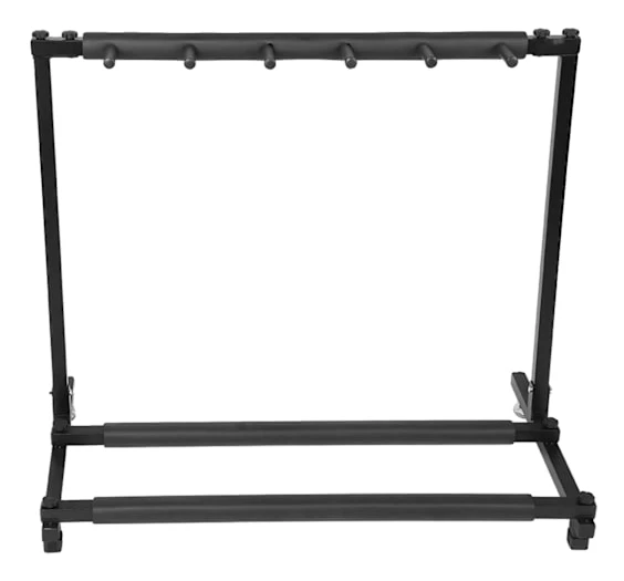 Gitarrställ, Robust Gummidesign, Justerbar Höjd,svart