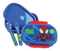 Spiderman Dino-Webs matlåda med bestickset