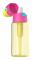 Filterflaska Dafi Power of Lovable SOLID 0,5L gul med rosa topp