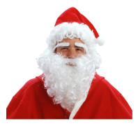 Santa wig with beard, eyebrows and hat 068121
