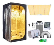 Inomhus Hydroponiskt Odlingssystem, LED Växtlampor, Komplett Kit,120x60x150cm Kit-a, Odlingstältset 3