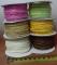 band 6 st papper + silver/guldtråd 30m 3626