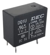 DQ1U Reläspole 5V DC 5A-250V