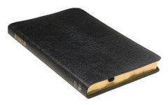Folkbibeln 2015 Slimline svart cabraskinn