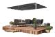Pergola Tak, Polyetenmaterial, 3,5 x 2,6 Meter, Lämplig för Standardstrukturer, Integrerade Dräneringshål, Neutral Färg
