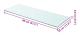vidaXL Hyllplan glas genomskinlig 80x30 cm