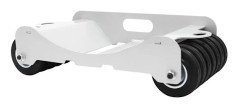 Bilflyttare - Hjuldolly & Däckskidor - Bärkapacitet 2041 kg - Stål 4 mm - Fasta Hjul - 60 x 32,9 x 17 cm - Plattformstyp - Silver