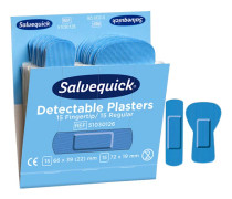 Cederroth Salvequick Blå Detekterbara Fingertoppsplåster 30 st.