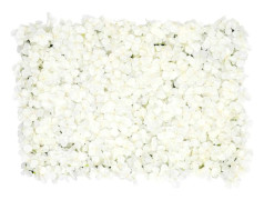 Konstgjord blomvägg med rosor - Panelset - 20-pack - 60×40 cm - Rektangulära - Silke & Plast - Inomhus/Utomhus - Utställning & Inflyttning - Vit
