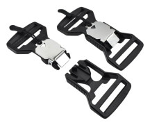 2-pack Magnetisk Spänne Silver - Snabbfäste för Väskor, Bälten och Taktisk Utrustning Model 2