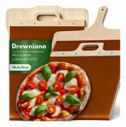 Pizzaspade Trä Eco För Pizza Bröd Skjutbar Skyffel Bricka Kvadratisk