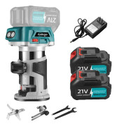 Elektrisk Trimmer, Borstlös Motor, 6 Hastighetsinställningar,2 Batteri 1 EU Kontakt