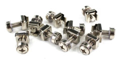 100 st nickelpläterade skruvar honmutter M6X16 mm dator patchpanel nätverkstillbehör server PDU