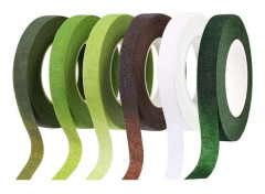 QincLing Florist Tape, 6 rolls dark green floral tape Flower Tape Floral Stem Wrap Tape Bouquet Tape 90 feet/roll (6 pieces multi-color)