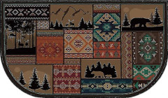 Brandhämmande eldstadsmatta 80 x 121 cm Värme- och flamsäker dyna för vedspis, pelletskamin och utomhus eldstad, skyddar golv och matta från