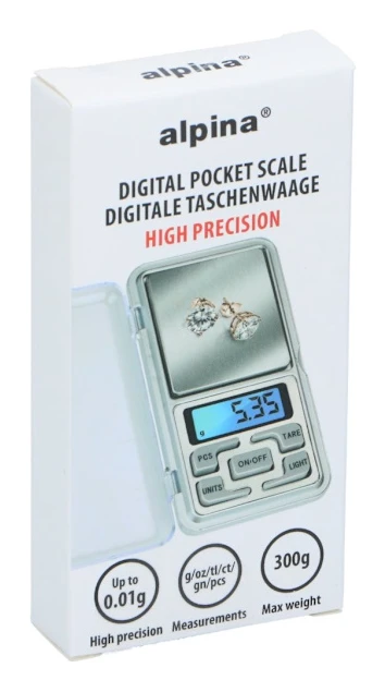 Precisionsvåg digital 0,01 g–300 g / digital fickvåg hög precis
