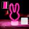 Forever Light Neon Dekoration med Fot LED - Rosa Ljus med Kanin