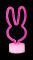 Forever Light Neon Dekoration med Fot LED - Rosa Ljus med Kanin