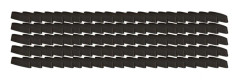 Dräneringsplugg för PVC-fönster, lock, brunt, 45 mm, set med 100 st