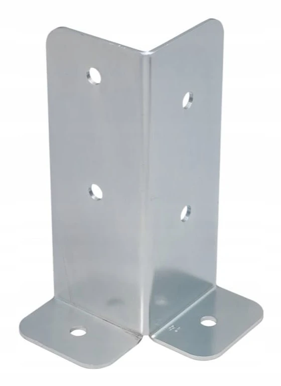 Sockel för kopplingsstolpar, galvaniserad, 75x75x200x3 mm