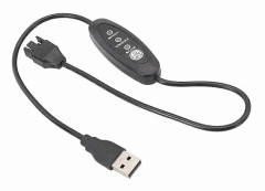 USB 5V till 12V Boost Fläktkabel Justerbar USB till 4-stifts Fläktkabel 3 Växlar Justerbara Hastigheter USB till 12
