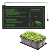 Plant Heating Mat 25x52cm 1PC, 20W Waterproof Heating Mat for Hydroponic Germination