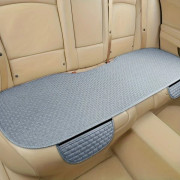 Baksätesöverdrag för tre säten, baksätesskydd i linnestruktur, halkfritt biltillbehör Coffee Rear Three Seats