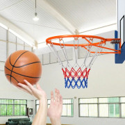 Basketkorg, 59,5x48x38 cm, Orange, Metall , Star