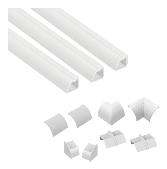 D-LINE Kabelkanal Kit 22x22mm 3x Kabelkanal/Tillbehör 1.0m