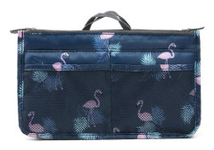 Bag in Bag Handväskinsats Väskinsats Flamingo Mörk Blå