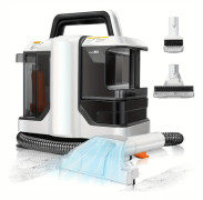 Soffa- och mattvätt - Handhållen våt/torr textilrenare - 750 W - 15 kPa sug - 2-tanksystem 1,08 l + 0,8 l - Sladd 5,5 m - 220 V EU-kontakt - Vit