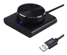 USB-volymkontroll förlustfri PC-datorhögtalare volymkontrollvred justerare digital kontroll wit