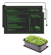 Plant Heating Mat 25x52cm 2-pack, 20W Waterproof Plant Heating Mat for Hydroponic Germination