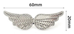 Hot 2 PCS Pants Waist Buckle Pins SILVER ANGEL WINGS ANGEL silver silver silver Angel Wings-Angel Wings,SEB