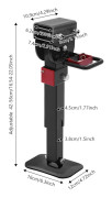 Domkraft 2-pack - Mekanisk domkraft - Handvevad - Justerbar höjd 42–56 cm - Statisk last 1–2 t - Kraftig - Svart