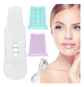 Ultrasonic Scrubber | Facial Cleanser Ultrasonic Peeling White