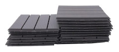Textilplattor för golv - Klickplattor - 22-pack - 30×30 cm - Klicksystem - Sovrum & vardagsrum - Polypropen - Westminster Grey