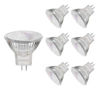 Mr11 halogenlampor, 20w 12v Mr11 Gu4 halogenlampa, varmvit, 6 st.