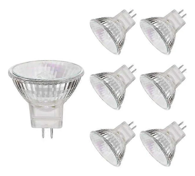 Mr11 halogenlampor, 20w 12v Mr11 Gu4 halogenlampa, varmvit, 6 st.