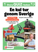 Stora Quizboken. En kul tur genom Sverige : geografi, kultur och historia (bok, danskt band)