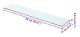 vidaXL Hyllplan glas genomskinlig 70x15 cm